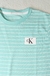 Camiseta Listrada de Azul/Branco Calvin Klein Infantil - comprar online