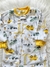 Pijama Macacão infantil Carter's Branco/Amarelo Tratores - loja online