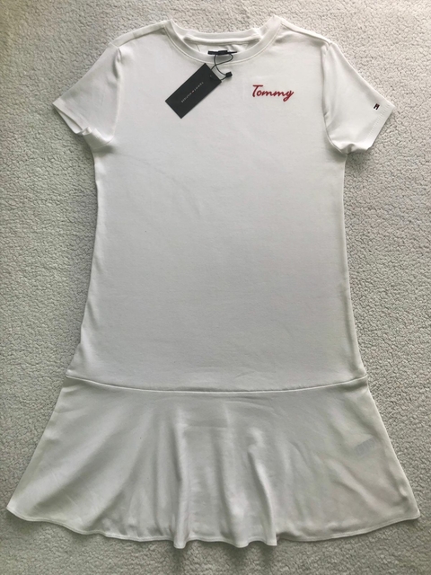 Camiseta Infantil Feminina Tommy Hilfiger Love Cinza TAM 6-7