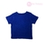 Camiseta Azul Manga Curta Lisa Gola Redonda Tommy Infantil