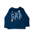 Camiseta Manga Longa Azul Gap Estampas de planetas Infantil - 4U Be Happy Importados
