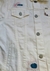 Jaqueta Jeans Branca Polo Ralph Lauren Detalhes Rasgados - comprar online