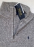 Blusa malha cinza com detalhe zíper na gola Ralph Lauren - comprar online