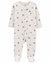 Macacão Pijama Carter´s Floral branco Menina na internet