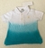 Camisa Gola Polo Azul/Branco C/Botões Ralph Lauren Original