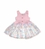 Vestido Infantil Rosa Saia Com Tule Calvin Klein Original - comprar online
