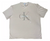 Camiseta Manga Curta Bege Calvin Klein Estampa em Marrom
