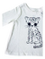 Camiseta Infantil Gap Creme Manga Longa Estampa de Gatinho - 4U Be Happy Importados