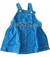 Salopete Infantil Jeans Gap Azul Com Detalhes em Laço - loja online