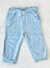 Calça Jeans Infantil Gap Azul Claro com Detalhes em Elástico