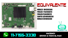 PLACA MAIN NOBLEX DI43X6500 COD: 40-MS88NS-MAC2HG