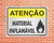 Placa Atenção Material Inflamável. (AT04) - comprar online