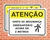 Placa Atenção Cinto de segurança obrigatório acima de 2m (AT05)