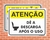 Placa Atenção Dê a descarga após o uso (AT06)