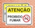 Placa Atenção Proibido Fumar (AT12)