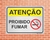 Placa Atenção Proibido Fumar (AT12) - comprar online