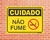 Placa Cuidado Não Fume (CU01)