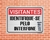 Placa Visitantes identifique-se pelo interfone (IN03) - comprar online