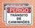 Placa Perigo Trânsito de Caminhões (Cod: PE02)