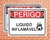 Placa Perigo Liquido Inflamável (Cod: PE05)