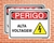 Placa Perigo Alta Voltagem (Cod: PE09)