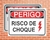 Placa Perigo Risco de Choque (Cod: PE15)