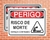 Placa Perigo Risco de Morte Espaço Confinado (Cod: PE16)