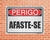 Placa Perigo Afaste-se (Cod: PE19) - comprar online