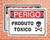 Placa Perigo Produto Tóxico (Cod: PE20)