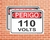 Placa Perigo 110Volts (Cod: PE110)