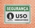 Placa Segurança Avental Uso Obrigatório (Cod: SE07) - comprar online