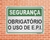 Placa Segurança Obrigatório o Uso de E.P.I. (Cod: SE27) - comprar online