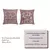 Kit 2 Capas De Almofada 45x45 Jacquard Sala e Quarto Dupla Face Cor Vinho