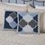 Kit 4 Capa Almofada Macia Decorativa Dupla Face 45x45 Azul - loja online