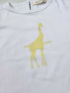 Remera Beba Manga Corta Jirafa (Blanco) - comprar online