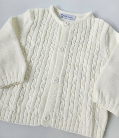 Cardigan Bebes Rufi con Ochitos (Crudo) - comprar online