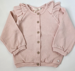 Campera Nena Volados Waffle (Rosa)