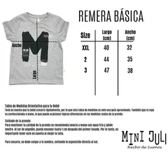 Remera Nene MC Estampa Espalda Mini Juli (Negro) en internet