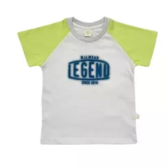 Remera Nene/Bebe MC Estampa LEGEND (Blanco)