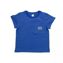 Remera Nene MC con Bolsillo (Azul)