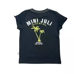 Remera Nene MC Estampa Espalda Mini Juli (Negro)