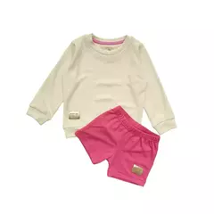 Conjunto Niños Atila Panal (Crudo y Fuscia)