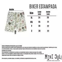 Calza Nena Biker Lycra Estampada (Flores) - comprar online