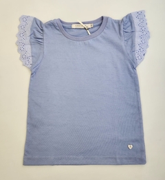 Remera Nena MC Jersey con Volados Broderie (Lila)