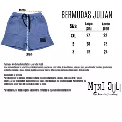 Bermuda Nene Julian Panal (Azul Aero) - comprar online