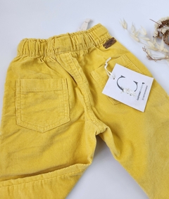 Babucha Bebes Corderoy (Amarillo) - comprar online