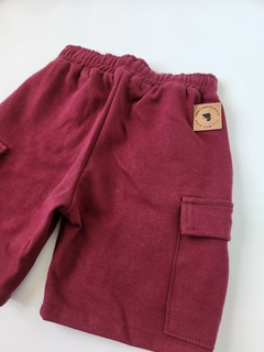 Bermuda Nene Rustica Cargo Tex fit (Bordo) - comprar online