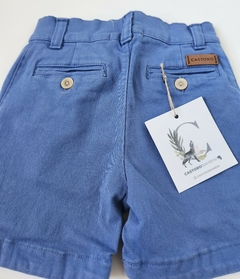 Bermuda Nene Chino Gabardina (Azul Francia) - comprar online