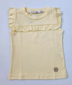 Remera Beba Musculosa Volados (Amarillo)