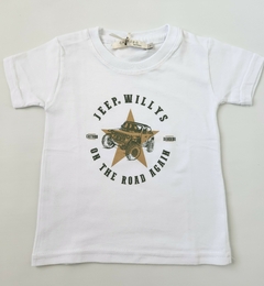 Remera Bebe Manga corta Jeep Willy (Blanco)